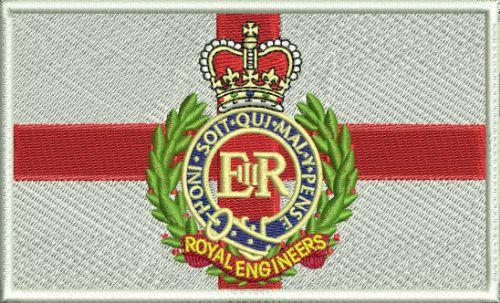 St George RE Embroidered Badge